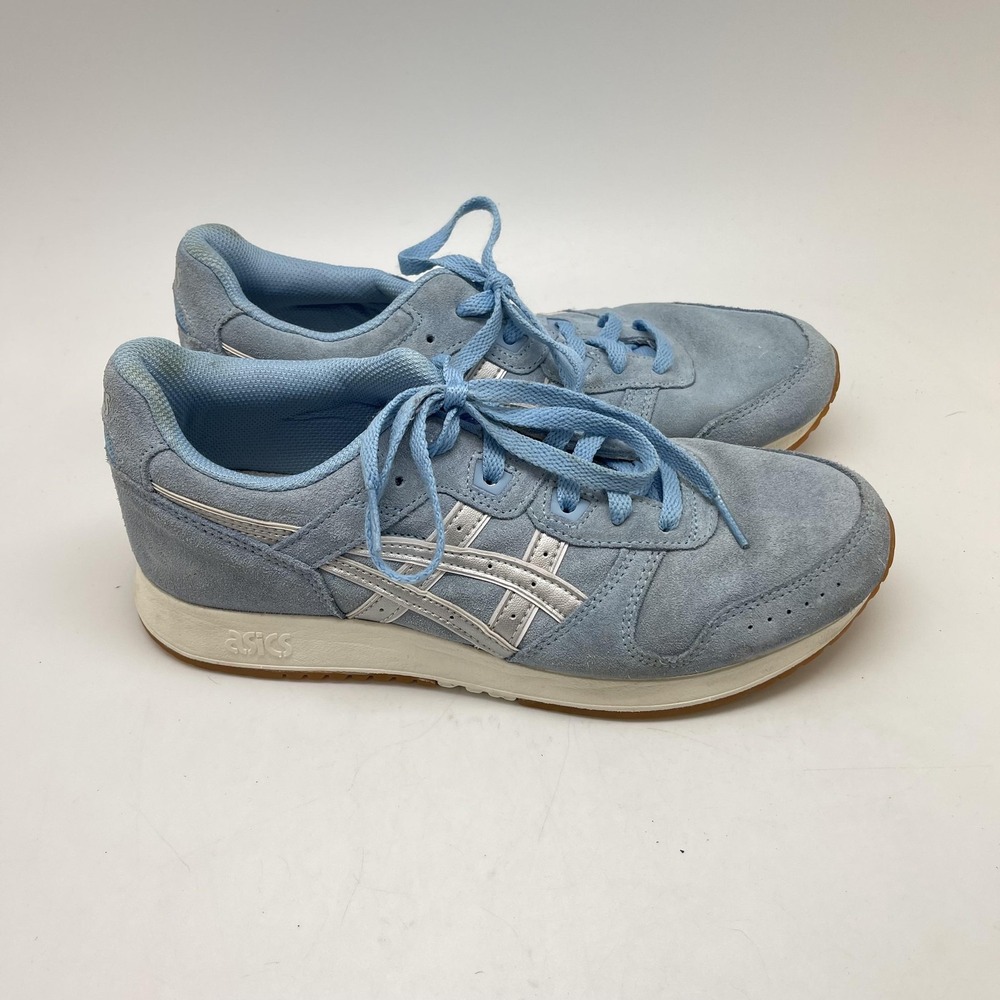 Asics Shoes Womens 9 Lyte Classic Blue‎ Suede Retro Running Sneakers 1202A073